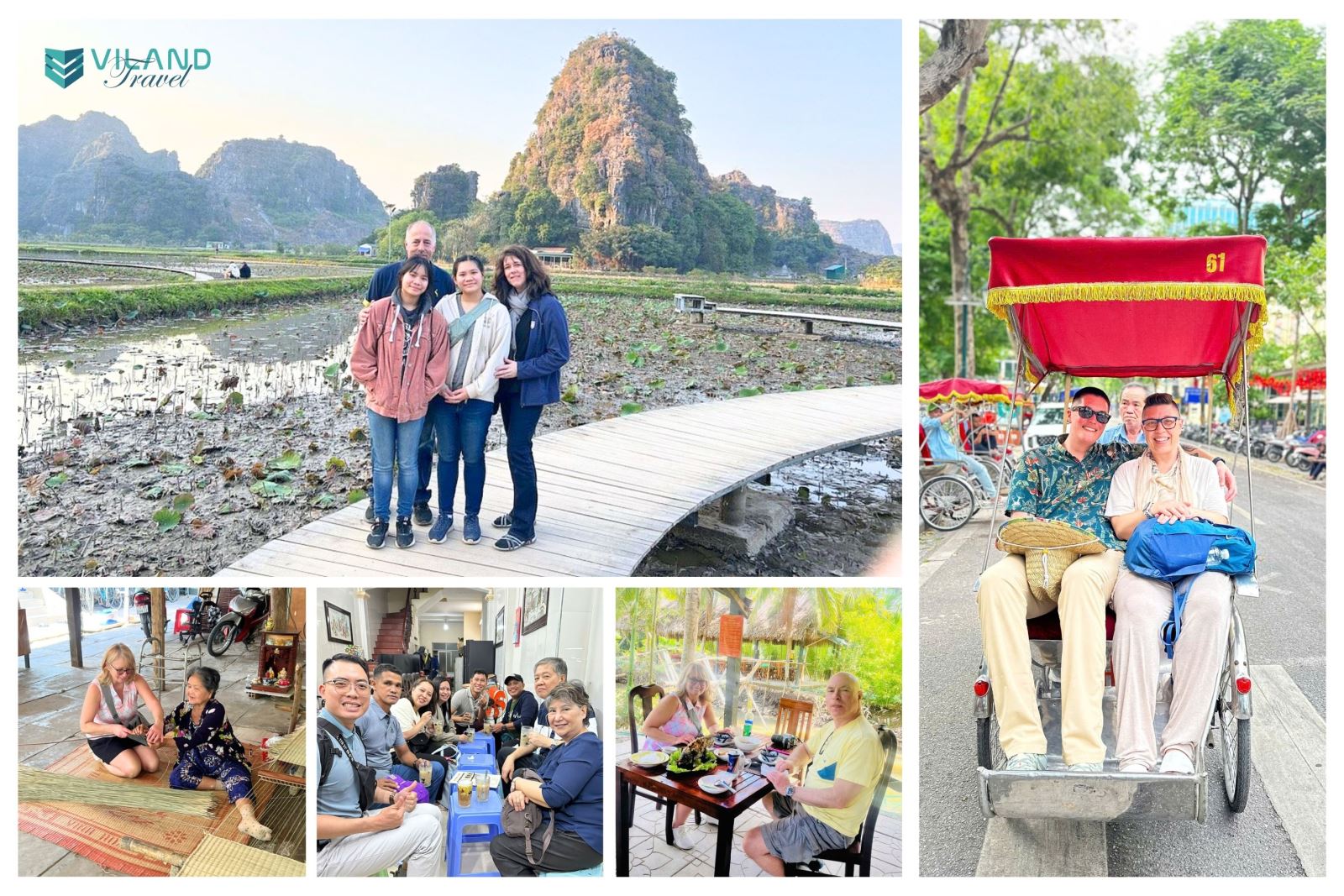 Viland Travel customers enjoying their trip in Vietnam
